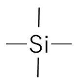 テトラメチルシランの構造式